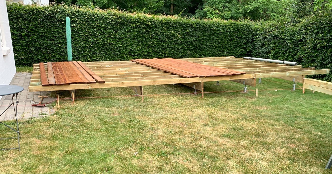 Skruefundament til terrasse og orangeri